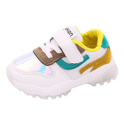 

Children Kid Boys Gilrs Mixed Colors Patch Mesh Sport Running Casual Shoes