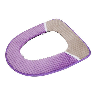 

Toilet Seat Cover Thicken Plush Toilet Pad Lid Bathroom Mat Cushion Carpet