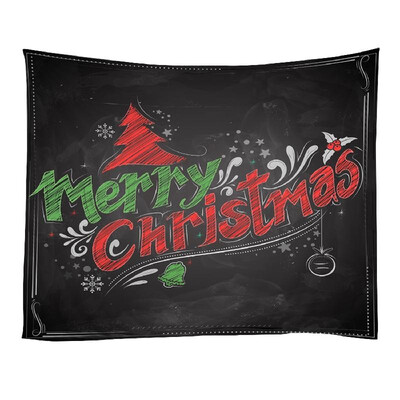 

Christmas Tapestries Wall Hanging Art Tapestry Polyester Xmas Fireplace Tapestry Table Cloth Bedspread Beach Picnic Mat Party Livi