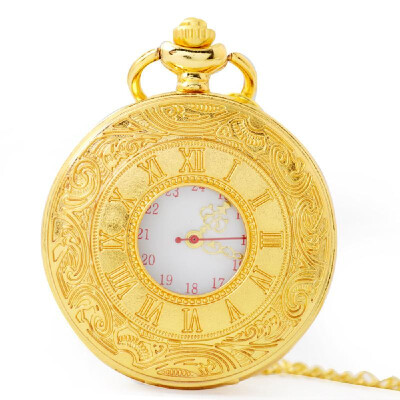 

Quartz Retro Man Woman Universal Decoration Dual Display Hollow Imitation Gift Pocket Watch