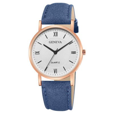 

New Fashion Vintage Men Women Watch Roman numeral Dial Leather Band Quartz Analog Unique Wrist Watches Montre Femme kol saati F