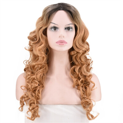 

〖Follure〗Women Natural Party Cosplay Long Wave Wig Mix Colors Curly Wavy Synthetic Wigs