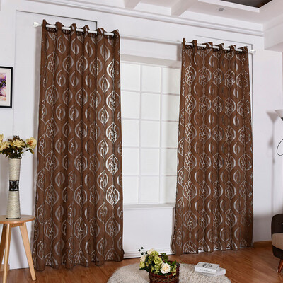 

Gobestart New Simple Rural Wind Hook Hook Bubble Cut Flower Pattern Curtain Curtain