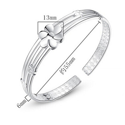 

Silver Fashion Bangle Gift Fashion Womens size Cuff Fashion Bangle Hot Sale Bracelet