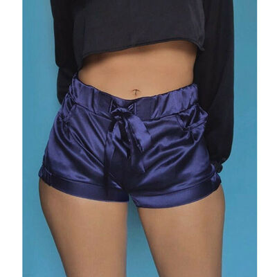 

Women Satin Sports Casual Beach Running Slim Yoga Ladies Shorts Push Up Pants