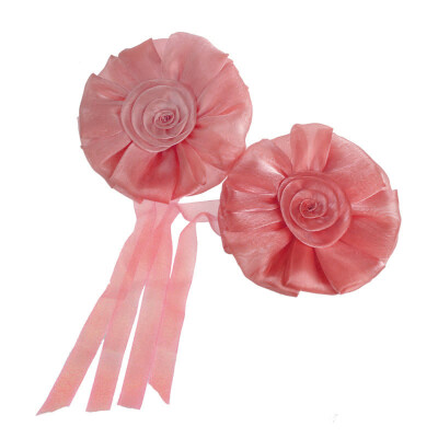 

Gobestart 1Pair Rose Flower Window Curtain Tieback Buckle Clamp Hook Fastener