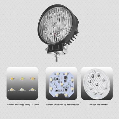 

27W Spot Flood Combo Beam LED Offroad Work Light Car Boat Driving Fog Lamp