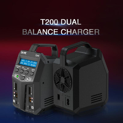 

SKYRC T200 Dual ACDC Balance Charger 12A 100W XT60 Plug for LiPo Li-ion LiFe NiCd NiMH PB LiHV Battery