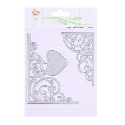 

Cut Die Heart Shape Metal Stencil DIY Scrapbook Embossing Photo Album Decor