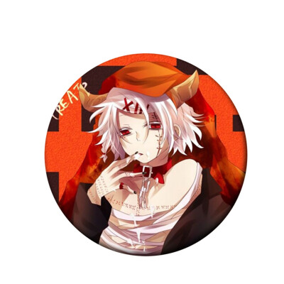 

Tokyo Ghoul Brooch Japanese Animation Tokyo Ghoul Creative Kawaii Brooches & Pins for Clothes Bags Caps&Pencil Cases