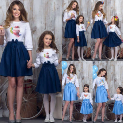 

Family Dress Mother&Daughter Matching Girls Floral Outfits Clothes Dresses