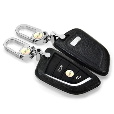 

Car Accessories Top Layer Leather Car Key Case For BMW new X1X5X6new 1 series2 series Car Key Cover Shell Car Keychain