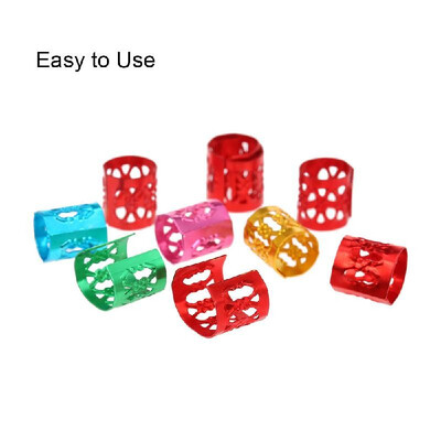 

100pcs Dreadlocks Hair Accessories Hair Rings Cuffs Metal Hair Braiding Beads Aluminum Hair Jewelry Hair Decoration Hoops for Brai