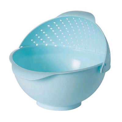 

New Arrival Hot Sale The Latest Candy Color Multifunction Kitchen Colander Wash Rice Vegetable Drain Basket Fruit