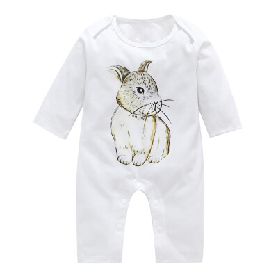 

Baby Girls Rompers Casual Rompers Infant Long Sleeve Jumpsuit Costumes Cute Cartoon Rabbit Rompers For Newborn Babe