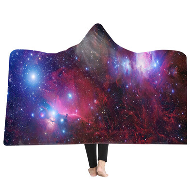 

Toponeto Cartoon 3D Plush Hooded Warm Blanket Dressing Blankets Hooded Blanket