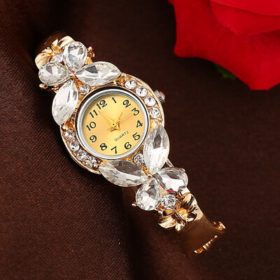 

Fashion watch ladies retro crystal enamel type alloy bracelet watch fashion middle school watch