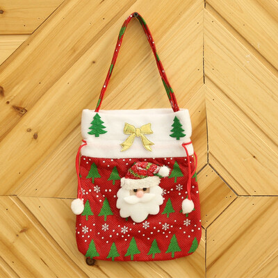 

Gobestart Christmas Candy Bag Santa Claus Snowmen Gift Children Party Storage