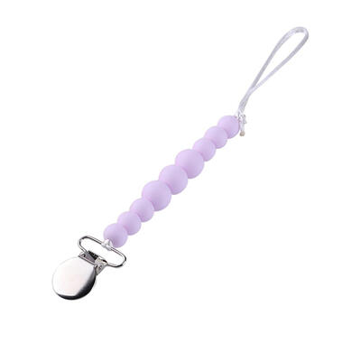 

Silicone Pacifier Chains Safe Teething Chain Toy Eco-friendly Baby Teether