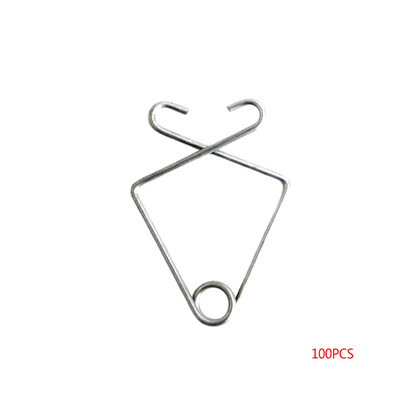 

100pcs Drop Ceiling Hook Clips Fish Shape Metal Hook T-Bar Grid Wire Suspended Ceiling Hanger