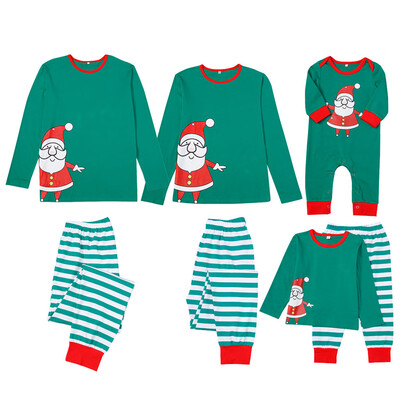 

Toponeto Christmas Women Mom Printed Letter TopStripe Pants Xmas Family Clothes Pajamas