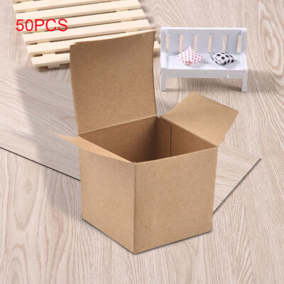 

Siaonvr Kraft Paper Box Folding Candy Box Christmas Wedding Candy Box Cupcake Boxes 50PC