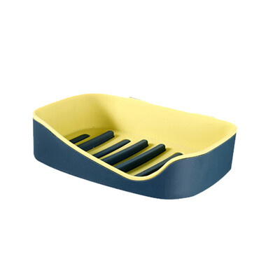 

Toponeto Wall-Mounted Soap Box Holder Bathroom Storage Box Drain Soap Dish Sucker