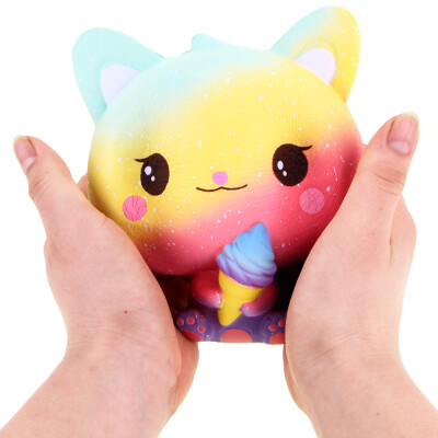 

Siaonvr Squishy Galaxy Cat Scented Charm Slow Rising Squeeze Stress Reliever Toy