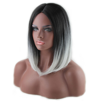 

Medium&Long Wigs Are Divided Into Animation Black Gradient Silver Gray