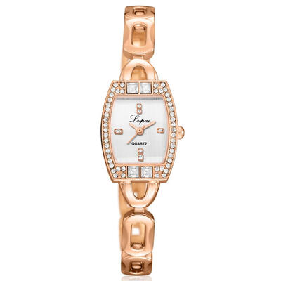 

Hot Selling Women Watches Rhinestone Square Dial Fashion Ladies Quartz Wristwatch Movement Alloy Bracelet Strap Reloj Mujer