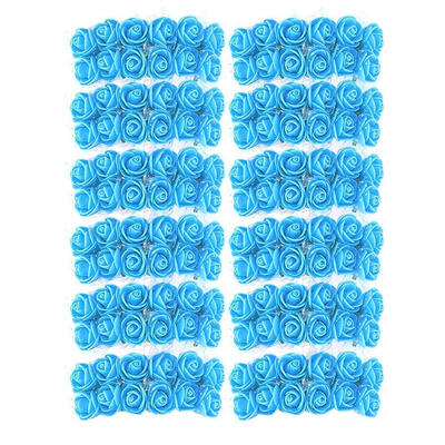 

144pcs 2cm Foam Rose Artificial Bouquet Multicolor Rose Wedding Decoration