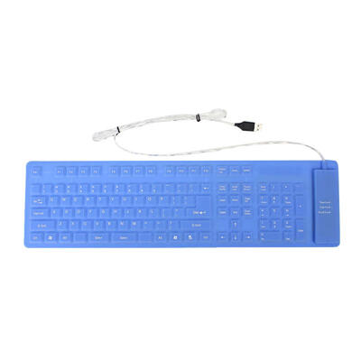 

Silicone Waterproof 109-Key USB Wired Membrane Keyboard For Laptop Desktop Notebook Computer