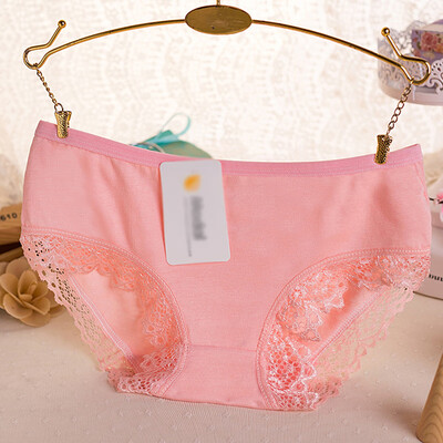 

CharmLeaks Womens Cotton Bikini Panties Lace Trim Underwear Briefs Multi Pack