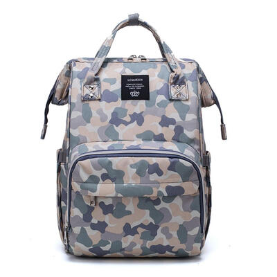 

Camo Print Mummy Maternity Backpack Large Capacity Casual Nursing Handbag
