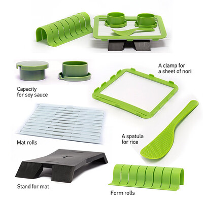 

Sushi Tool Set Sushi DIY Mold Set Sushi Machine Kitchen Tools Kitchenware