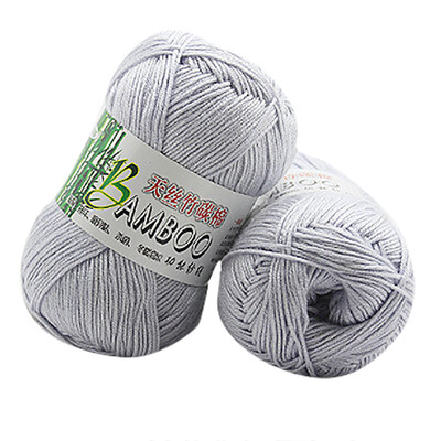 

Gobestart New 100 Bamboo Cotton Warm Soft Natural Knitting Crochet Knitwear Wool Yarn 50g