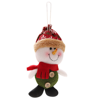 

Gobestart Plush Doll Christmas Santa Claus Snowman Tree Hanging Ornaments Pendant