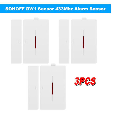 

4PCS SONOFF DW1 Sensor 433Mhz Door Window Alarm Sensor Wireless Automation Anti-Theft Alarm Compatible With RF Bridge For Smart Ho