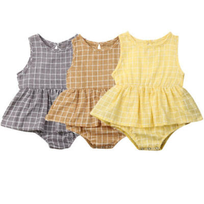 

Summer Newborn Toddler Baby Girl Clothes Ruffle Romper Jumpsuit Outfit Sunsuit