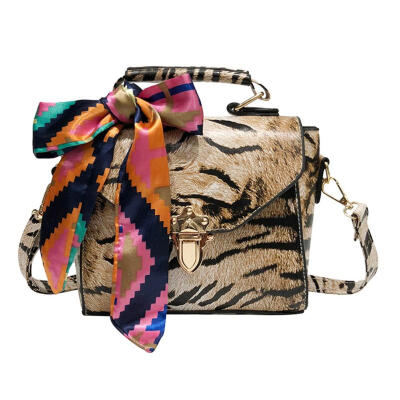 

Animal Print Shoulder Messenger Handbags Women PU Leather Crossbody Bags