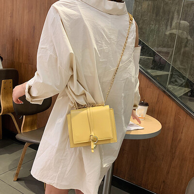 

Tailored Womens 2019 new fashion leather chain bag Messenger bag