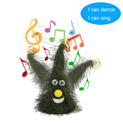 

Siaonvr 1PC Christmas Music Swing Party Electric Hat Tree Creative Decoration Supplies