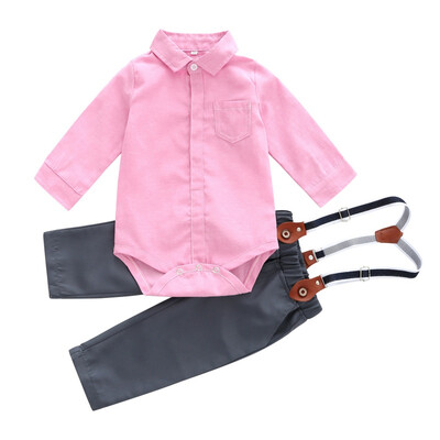 

0-2T Summer Hot Selling Baby Boys Casual Clothes Set Infant Kids Long-sleeved ShirtPants 2PCS Newborn Newly Fashion Outfits