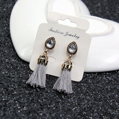 

Korean Trendy Crystal Earrings Water Drop Long Statement Tassel Dangle Drop Earrings For Women Earings Fashion Jewelry 2019