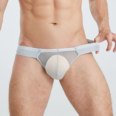 

Mens Thin Underwear Sexy Hollow Low Rise Bikini Briefs Comfy Lingerie Thongs