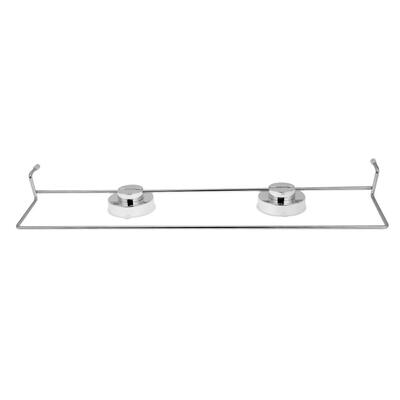 

Double Stainless Steel Vacuum Suction Cup Bathroom Towel Shelf Bar Rack