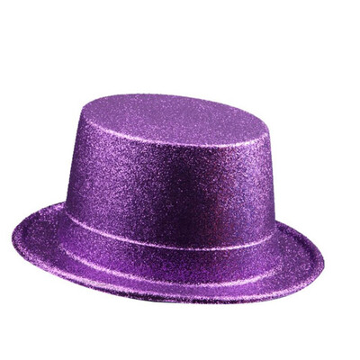 

Halloween Performance Show Hat Magician Performance Costume Props Candy Colored High Hat