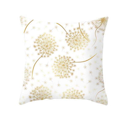 

Siaonvr Gold Plant Printed Polyester Pillow Case Cover Sofa Cushion Cover Home Decor