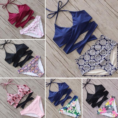 

Fashion Women&39s Bandage Bikini Set Push-up Padded Brazilian Triangle Swimsuit Swimwear