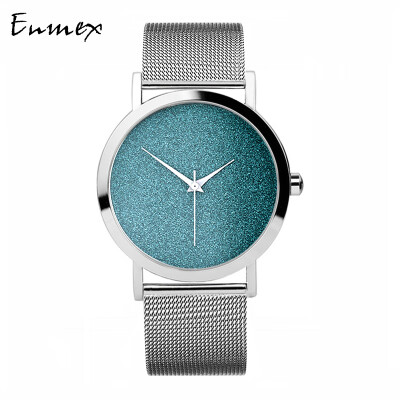 

Enmex Water Green Ice Blue Star Temperament Womens Watch Beautiful Simple Design Watch